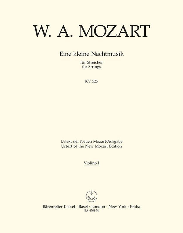 Eine Kleine Nachtmusik K 525 So Violin 1