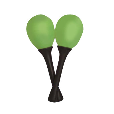 Mano Percussion Egg Maracas on Handle EM122