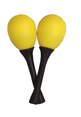 Mano Percussion Egg Maracas on Handle EM124