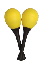 Mano Percussion Egg Maracas on Handle EM124
