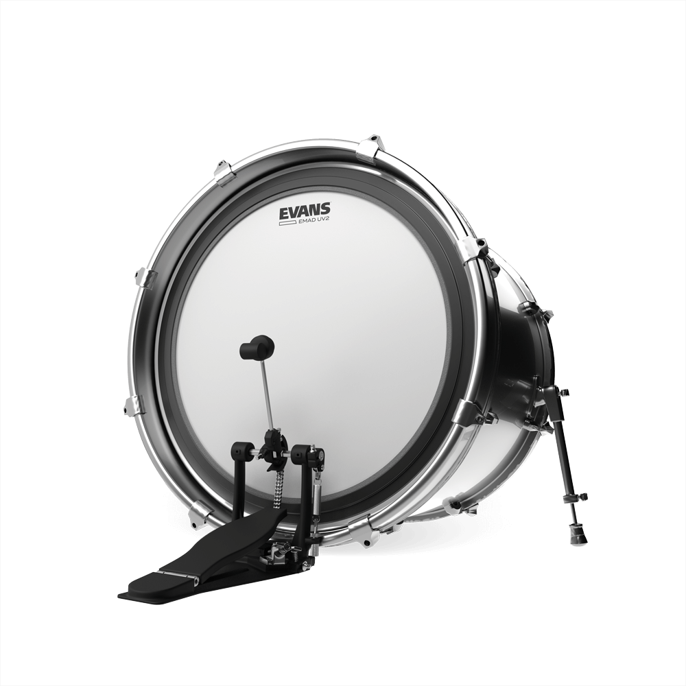 Evans EMAD UV2 Bass Drumhead, 18 Inch Tom Hoop