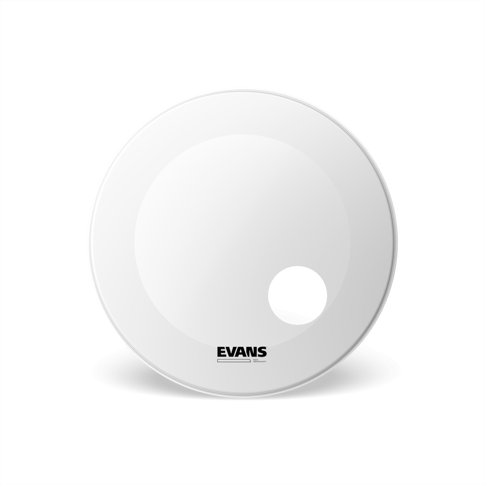 Evans EQ3 Resonant Coated White Bass Drum Head, 22 Inch