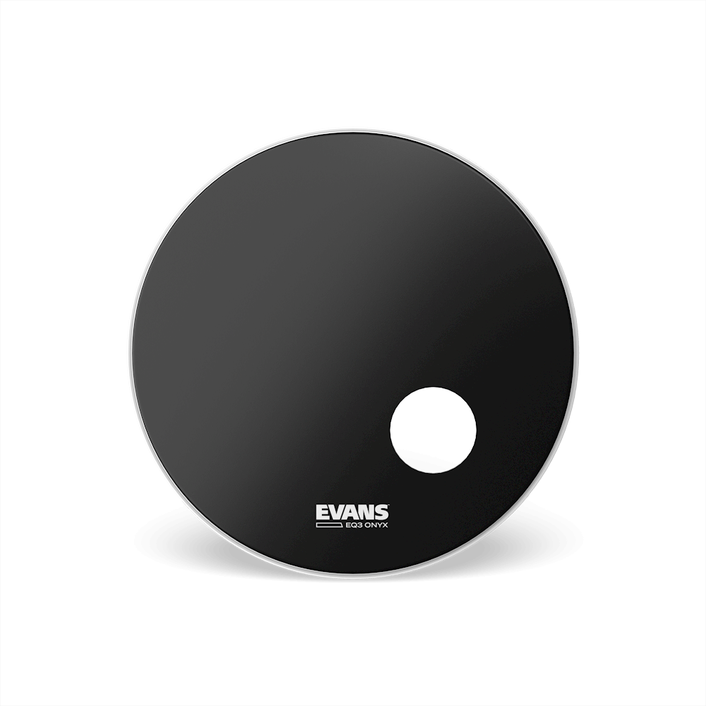 Evans Onyx Resonant Bass Drum Head, 24 Inch