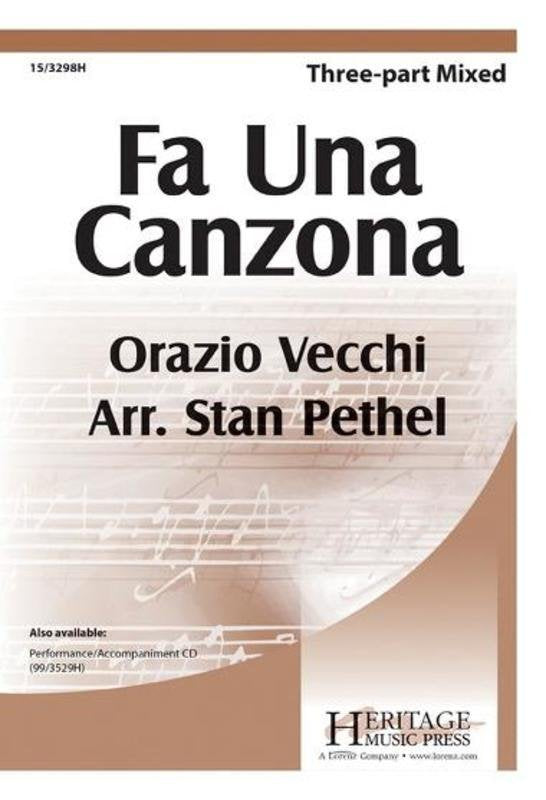 Fa Una Canzona 3 Part Mixed