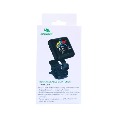 Mammoth Tuner One Rechargeable Clip-On Tuner