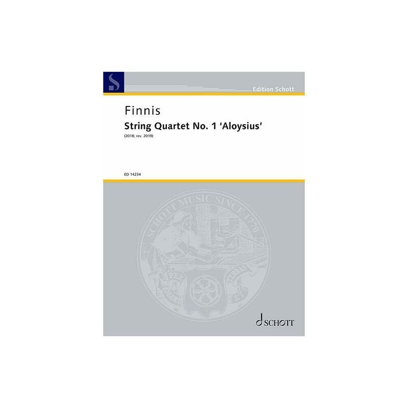 Finnis - String Quartet No 1 Aloysius Sc/Pts