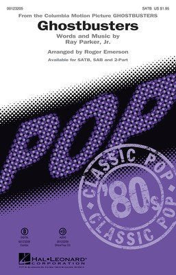 Ghostbusters SATB
