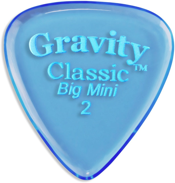 Gravity Picks Classic Big Mini 2mm Polished Blue