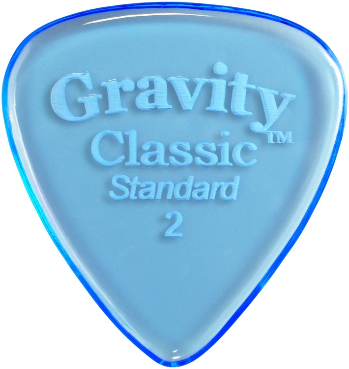 Gravity Picks Classic Standard 2mm Polished Blue