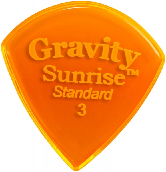 Gravity Picks Sunrise Standard 3 mm Polished Orange