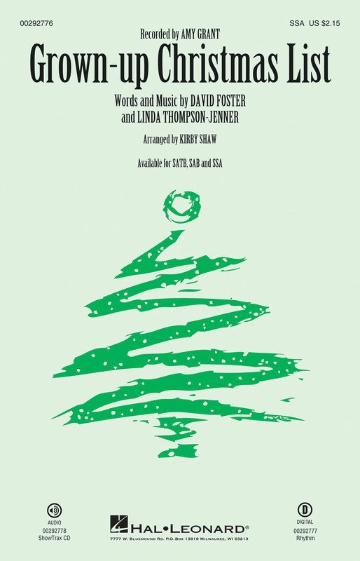 Grown-Up Christmas List SSA