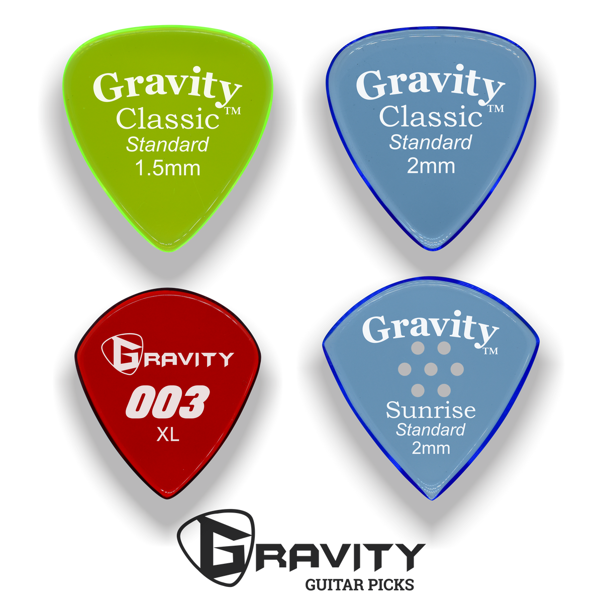 Gravity Picks Gstarter 4-Pick Starter Pack