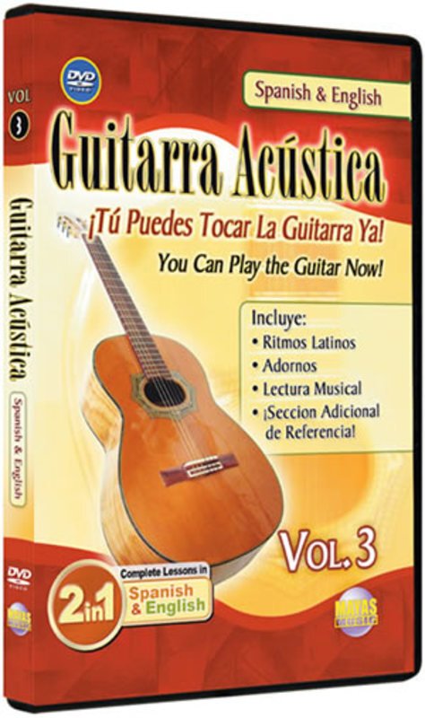 Guitarra Acustica Vol3 DVD Spanish & English