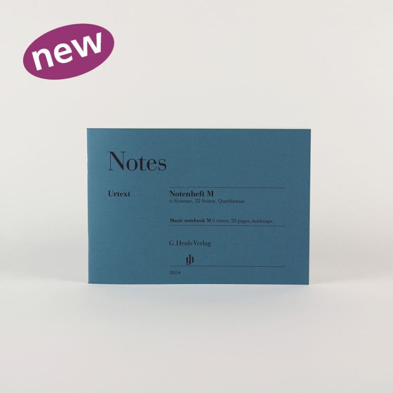 Henle Music Notebook M 6 Staves 32 Pages Landscape