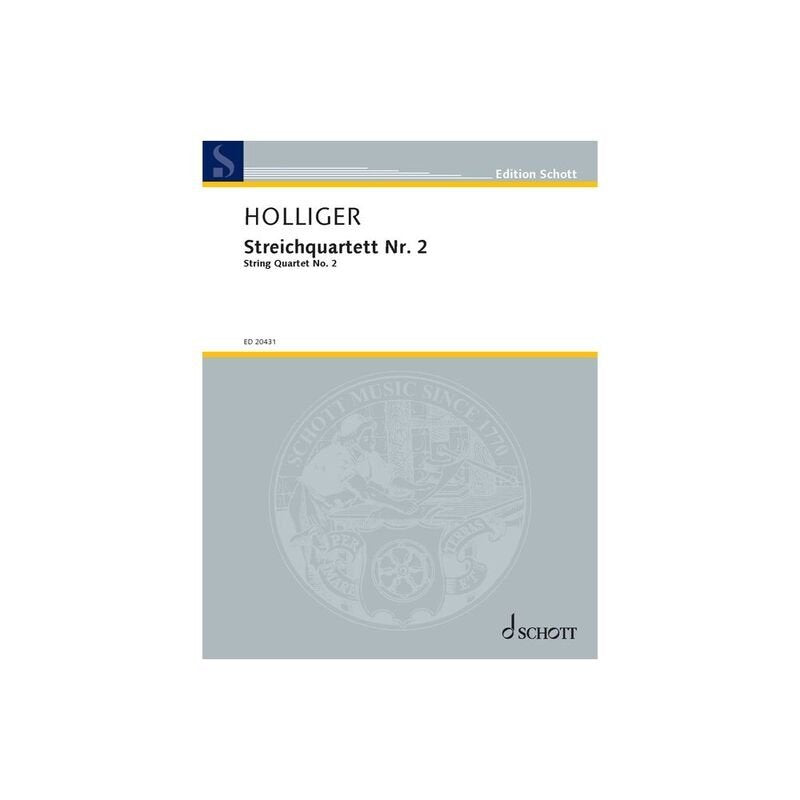 Holliger - String Quartet No 2 Sc/Pts