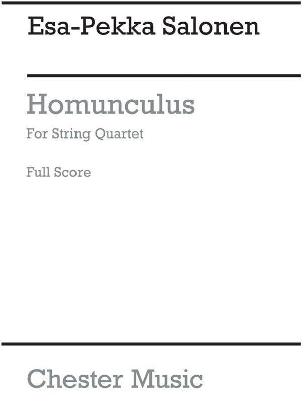 Homonculus for String Quartet - Score