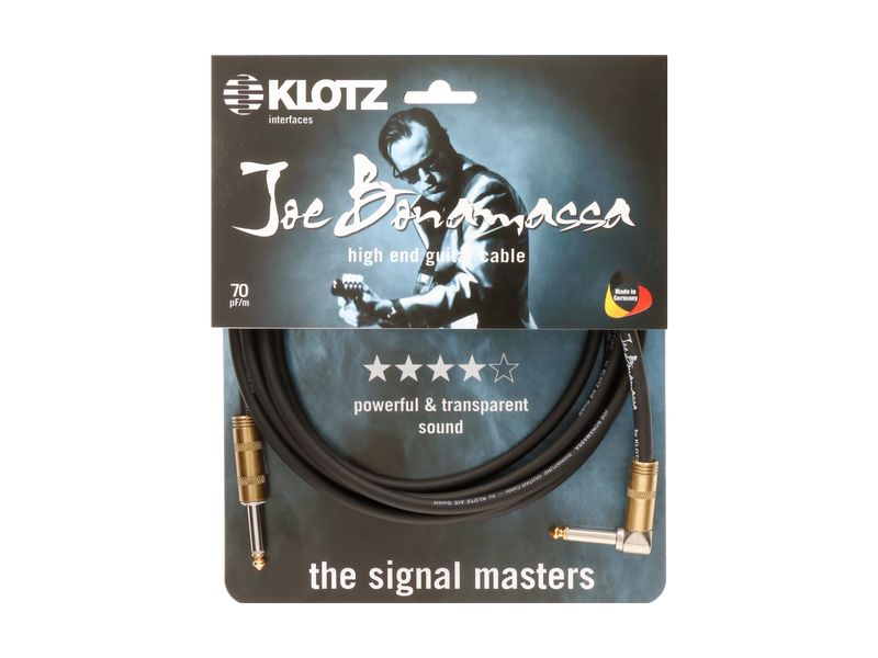 Klotz Joe Bonamassa Guitar 3m Jack 2p-Jack 2p 90°