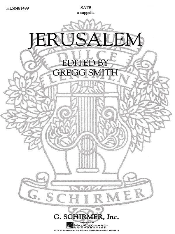 Jerusalem SATB A Cappella