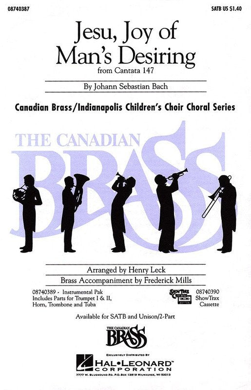 Jesu Joy of Mans Desiring Unison / 2Pt Arr Leck
