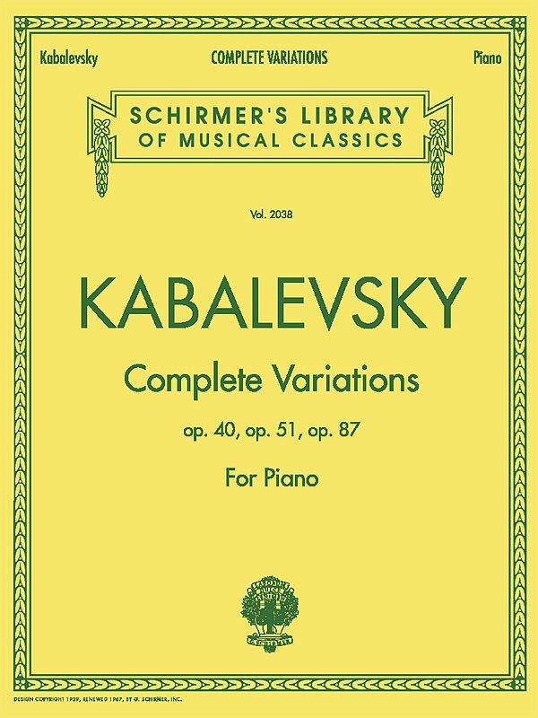 Kabalevsky - Complete Variations for Piano