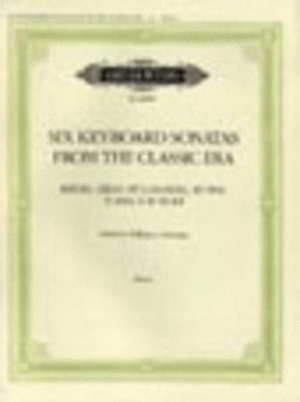 Keyboard Sonatas 6 from Classic Era