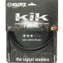 Klotz KIK Instr.Cable black 3m Jack 2p - Jack 2p 