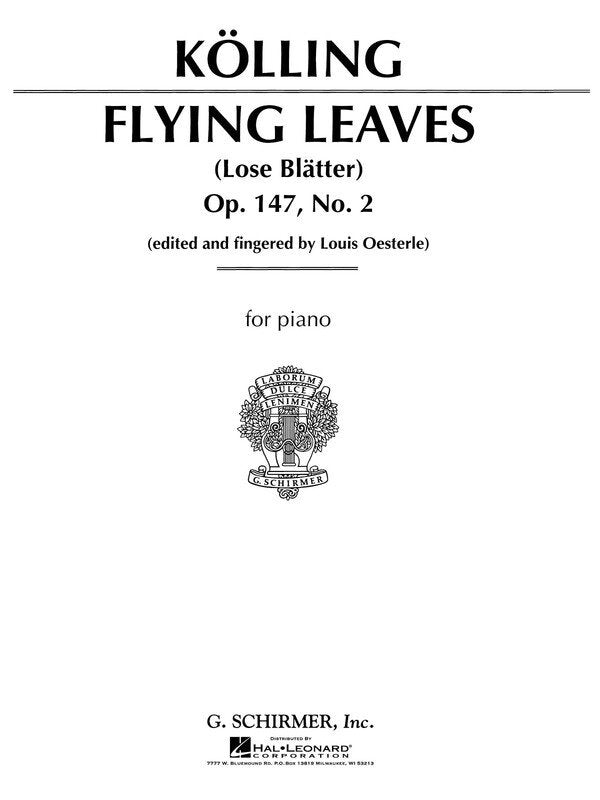 Kolling - Flying Leaves Op 147 No 2 for Piano