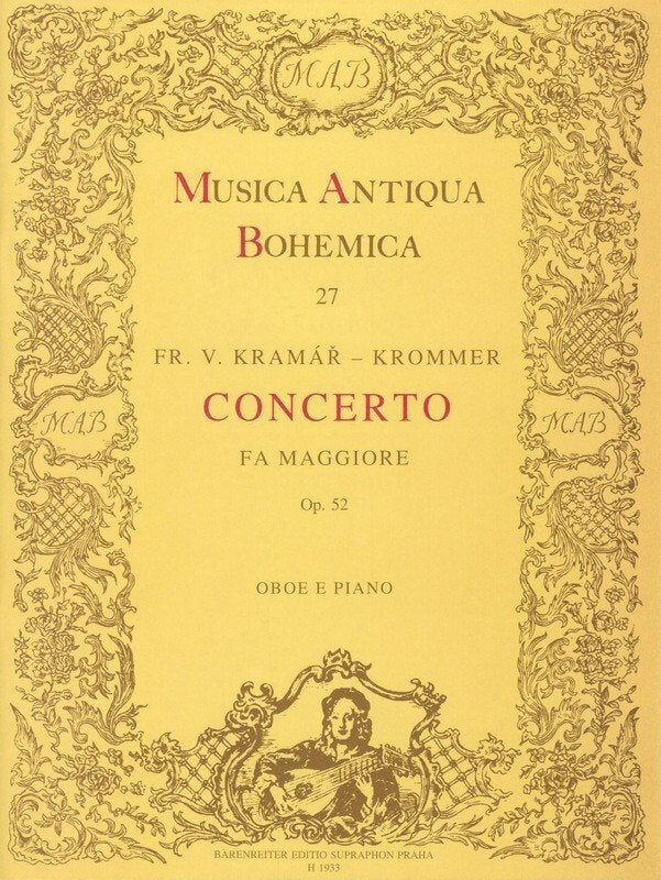 Krommer - Concerto in F Major Op 52 Oboe/Piano