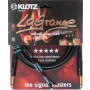 Klotz LA-Grange Instr.Cable bk 3m Jack 2p - Jack 2p 90°