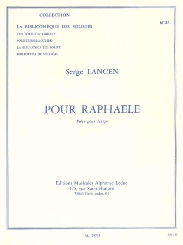 Lancen - Pour Raphaele Piece for Harp