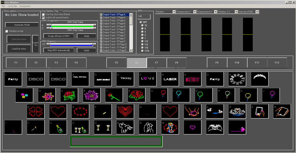 Laserworld ShowNET with Showeditor Laser Control Software