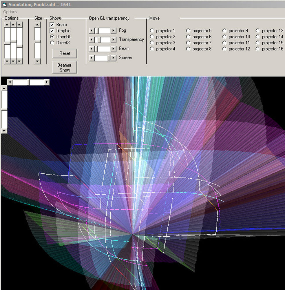 Laserworld ShowNET with Showeditor Laser Control Software