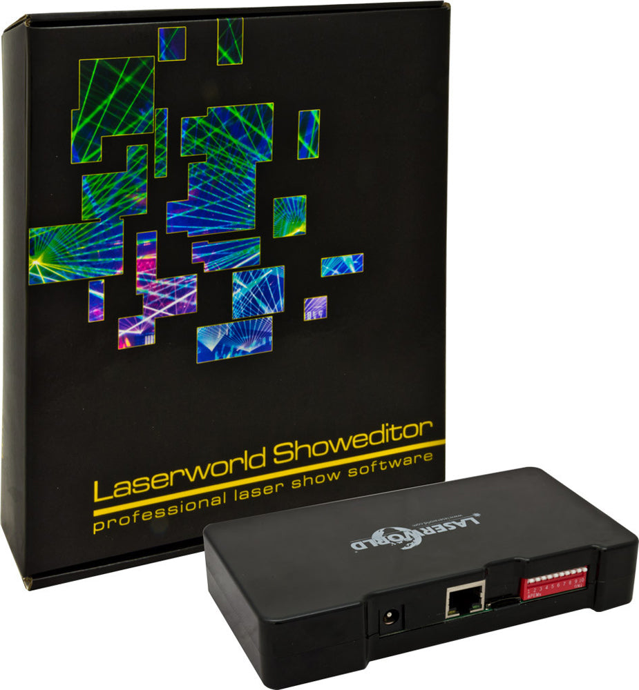 Laserworld ShowNET with Showeditor Laser Control Software