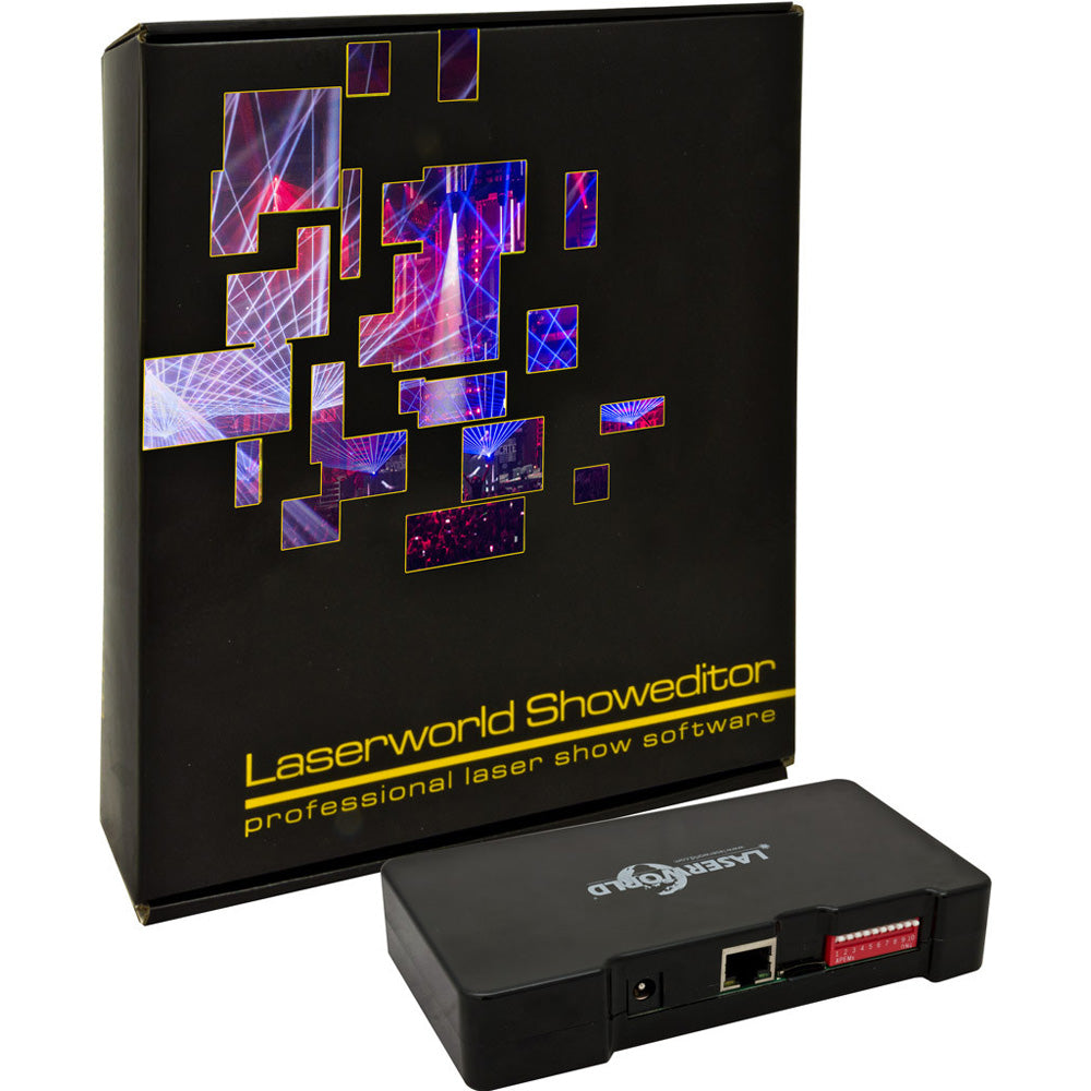 Laserworld ShowNET with Showeditor Laser Control Software