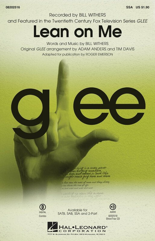Lean on Me from Glee SSA