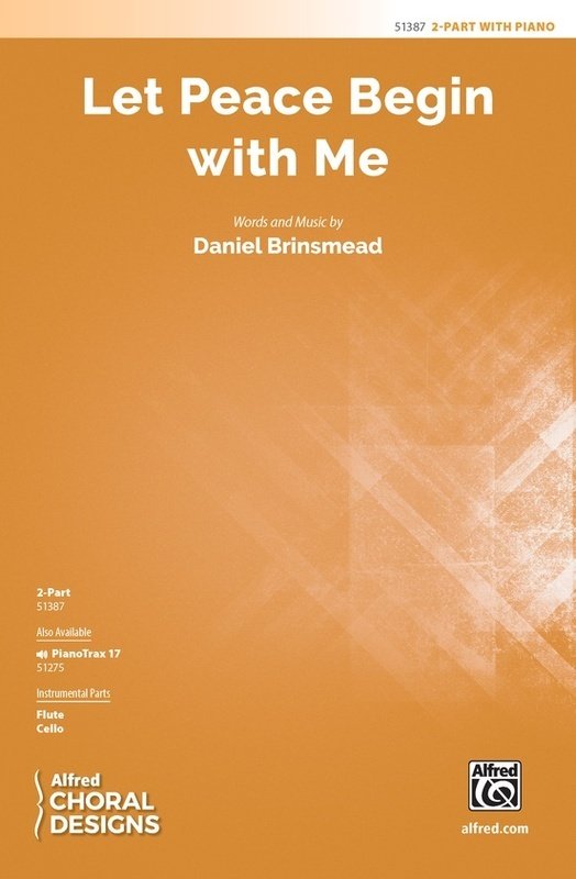 Let Peace Begin with Me 2 Part/Piano