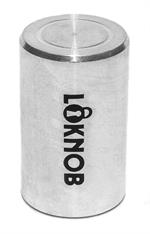 Loknob 1/2'Od Fuggedaboudit Tour Cap silver for boss type 6mm splined shaft pots or alpha style pots with m7 thread