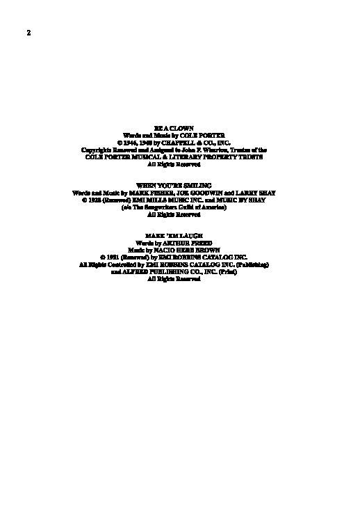Make Em Laugh A Medley of Comic Songs Sab/Piano