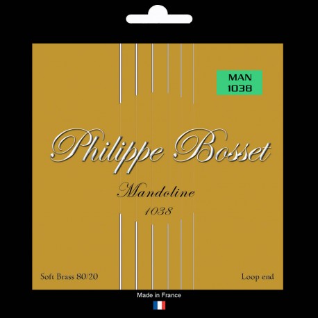 Philippe Bosset Mandolin Soft Brass 80/20 Medium 10 - 38