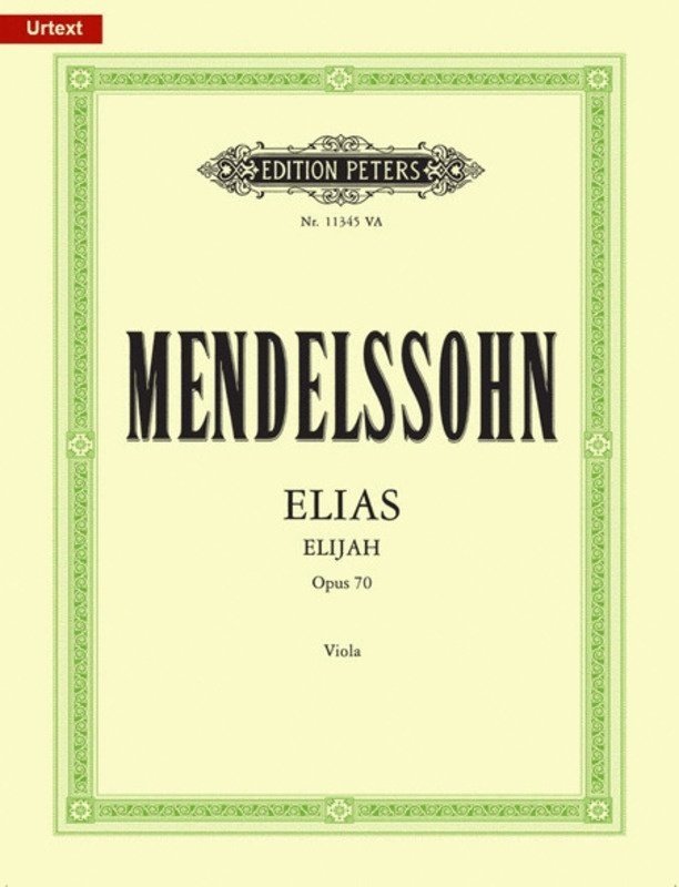 Mendelssohn - Elijah Op 70 Viola Part