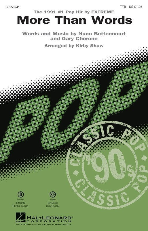 More Than Words Showtrax CD