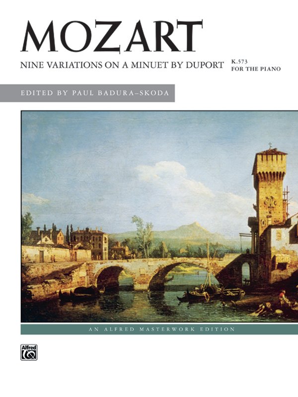 Mozart - 9 Variations on Minuet by Duport K 573 Piano