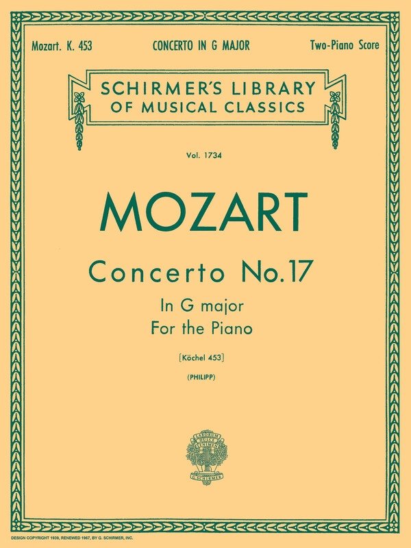 Mozart Concerto N.17 K453 Lib.1734 2 Piano