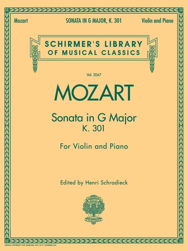 Mozart - Sonata in G Major K 301 Violin/Piano