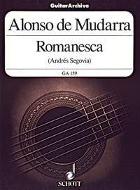 Mudarra - Romanesca for Guitar