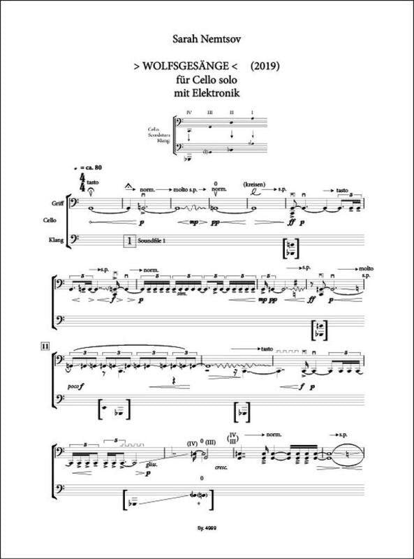 Nemtsov - Wolfsgesange for Cello Solo with Electronics