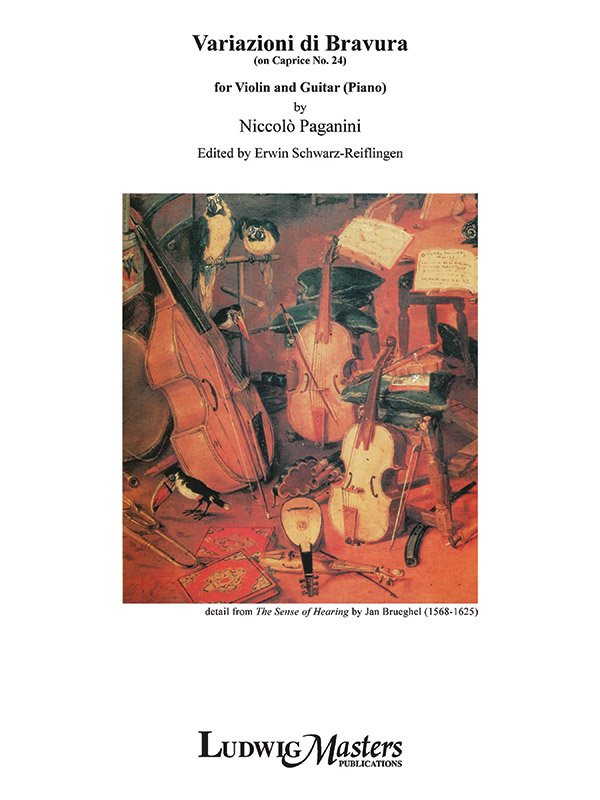 Paganini - Variazioni Di Bravura for Violin/Guitar (Piano)