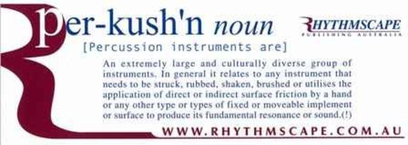 Percussion Definition Sticker