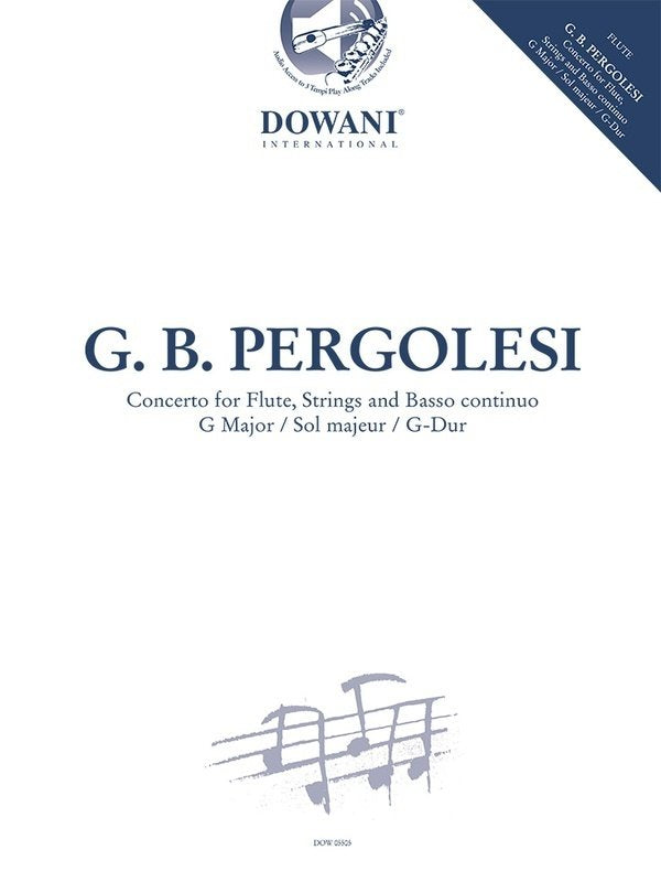 Pergolesi - Concerto G Major Flute/Piano Bk/Ola