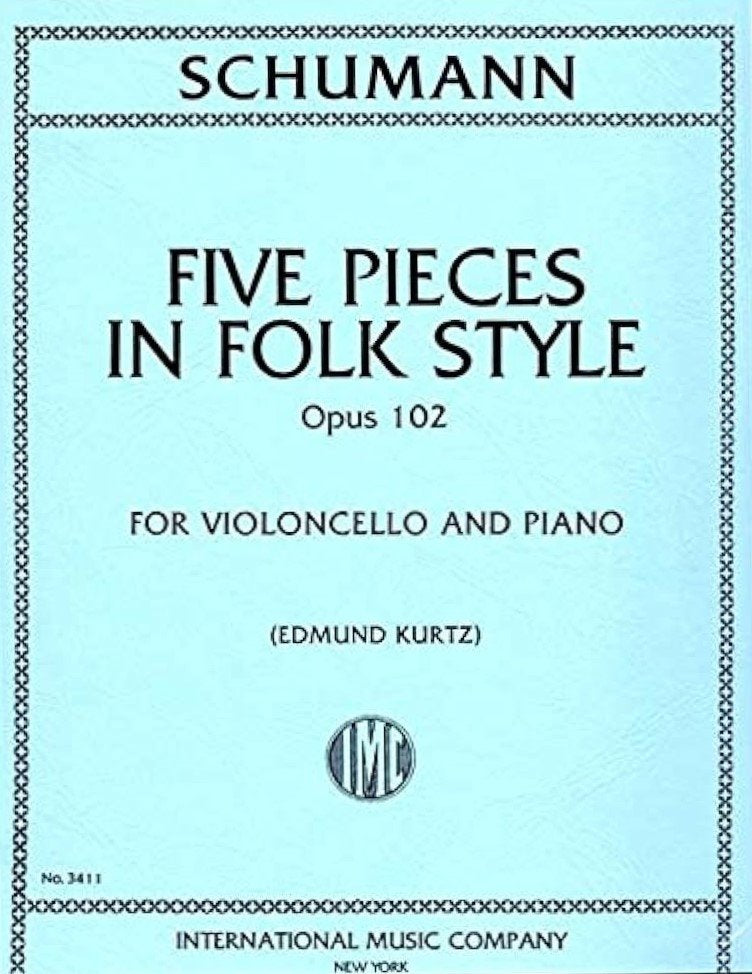 Pieces in Folk Style 5 Op 102 Vc/Pno Ed Kurtz